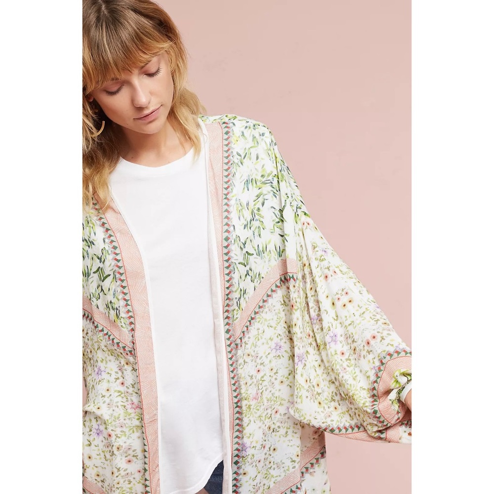 🌸 Anthropologie Bl-nk Scarlett Kimono